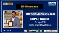 Prestigious 'Top Challenger 2019-20’ Award at the 18th Construction World Global Awards 2020
